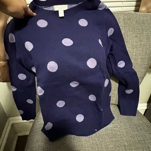 Excellent condition*blue with polka dots